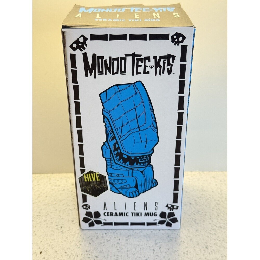 ALIEN Tiki Mug Mondo Exclusive Tee Kis HIVE Variant Black Thor Matte Tiki Farm